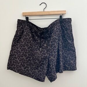 Jared Lang Patterned Drawstring Swim Shorts